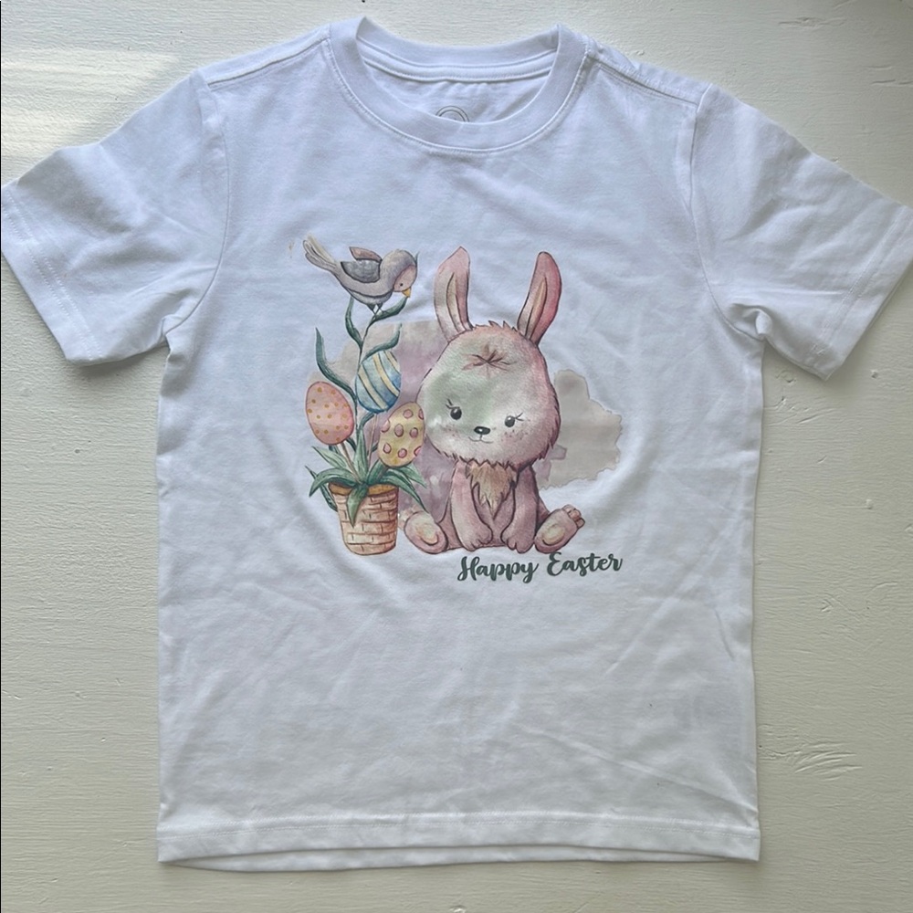 Wonder Nation White Easter Bunny Tee